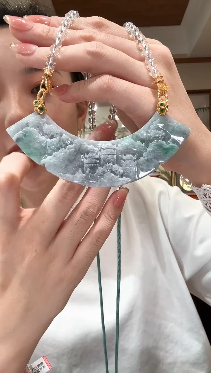 【闪购商品】翡翠颈饰未镶嵌国风