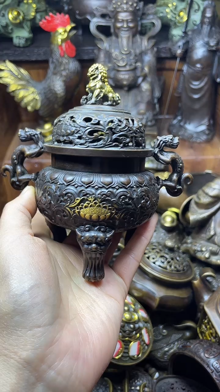 闪购链接，点击下单，有运费险，铜摆件