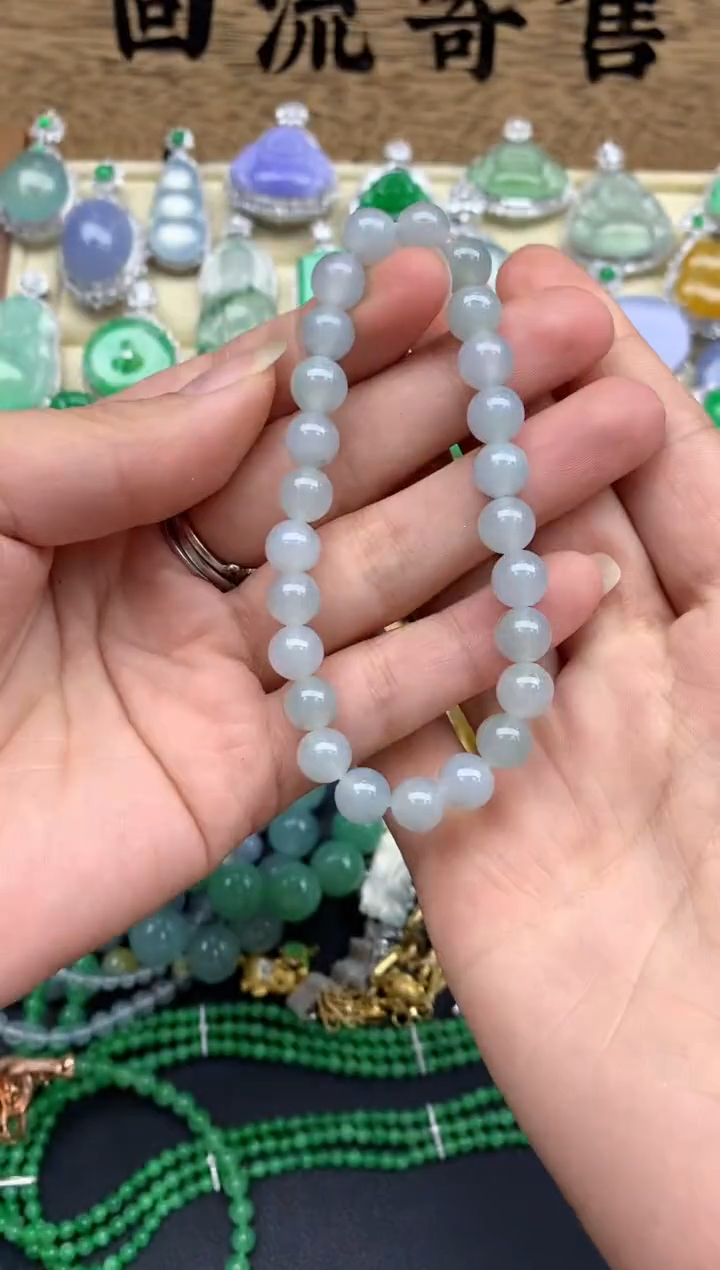 【闪购商品】翡翠手串未镶嵌444-中国好珍宝