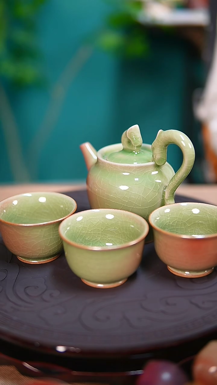 【闪购商品】杯原产地钧尚源钧瓷红山壶