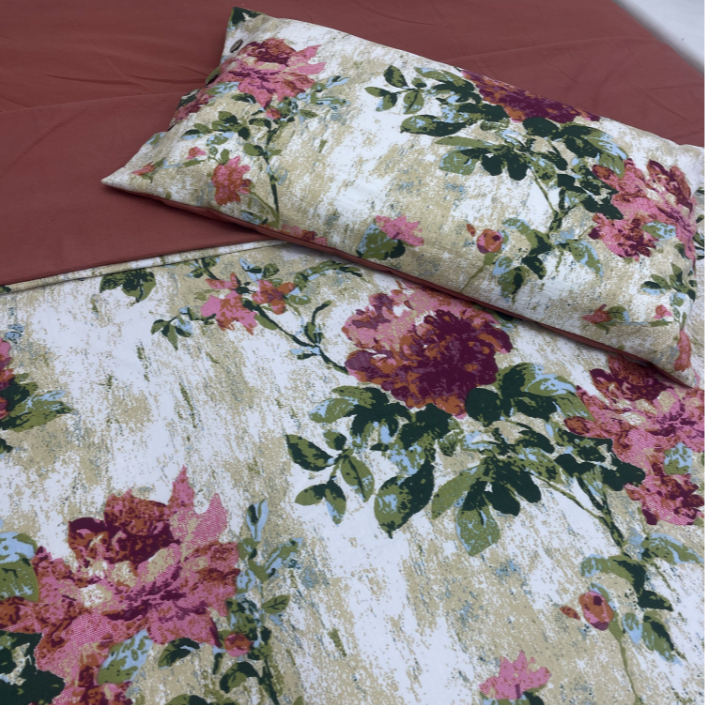 磨砂玫瑰--加厚柔软舒适田园风四件套