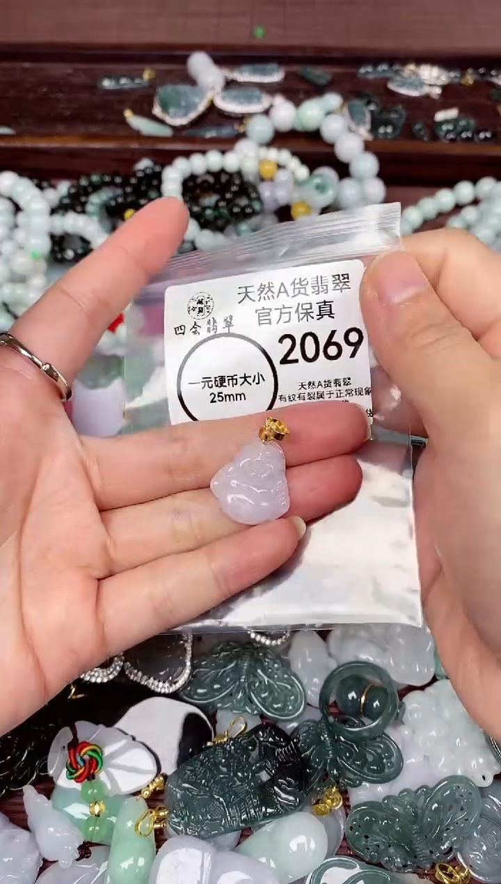 【闪购商品】翡翠颈饰未镶嵌天然A货翡翠2069