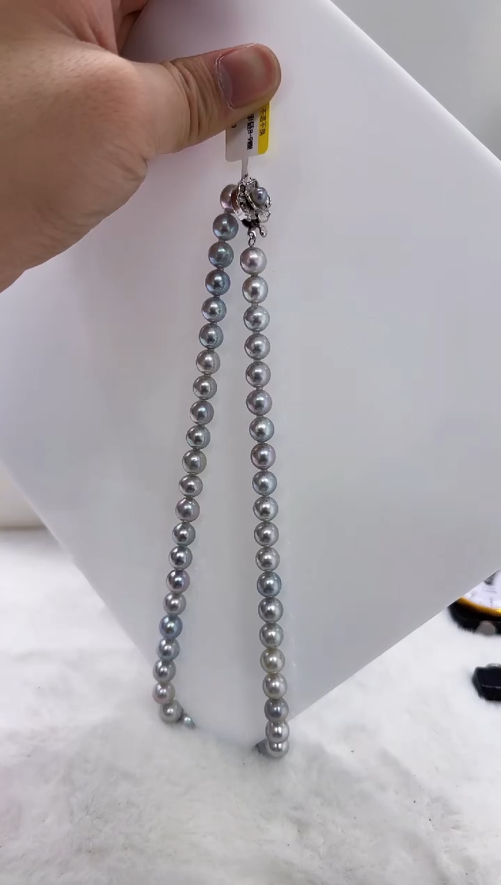 【闪购商品】海水珍珠DA未镶嵌t850 灰珠串8