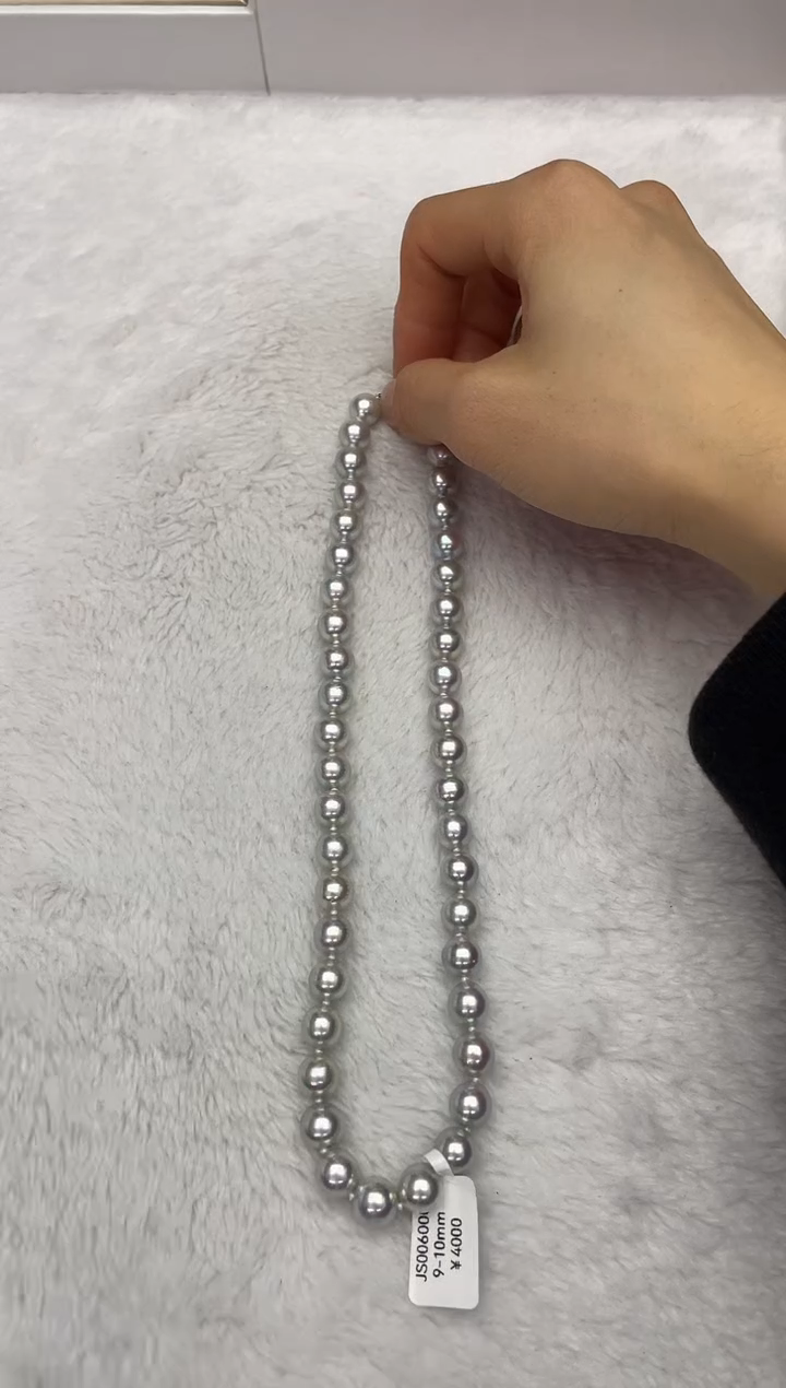 【闪购商品】海水珍珠颈饰未镶嵌AK真多麻9-10mm（多样性发一）