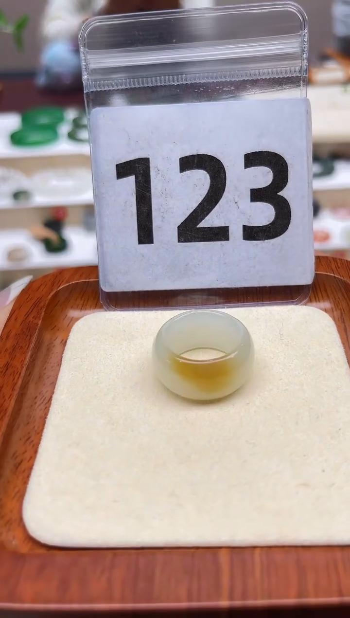 【闪购商品】和田玉戒指未镶嵌港码12号，内径16.4mm