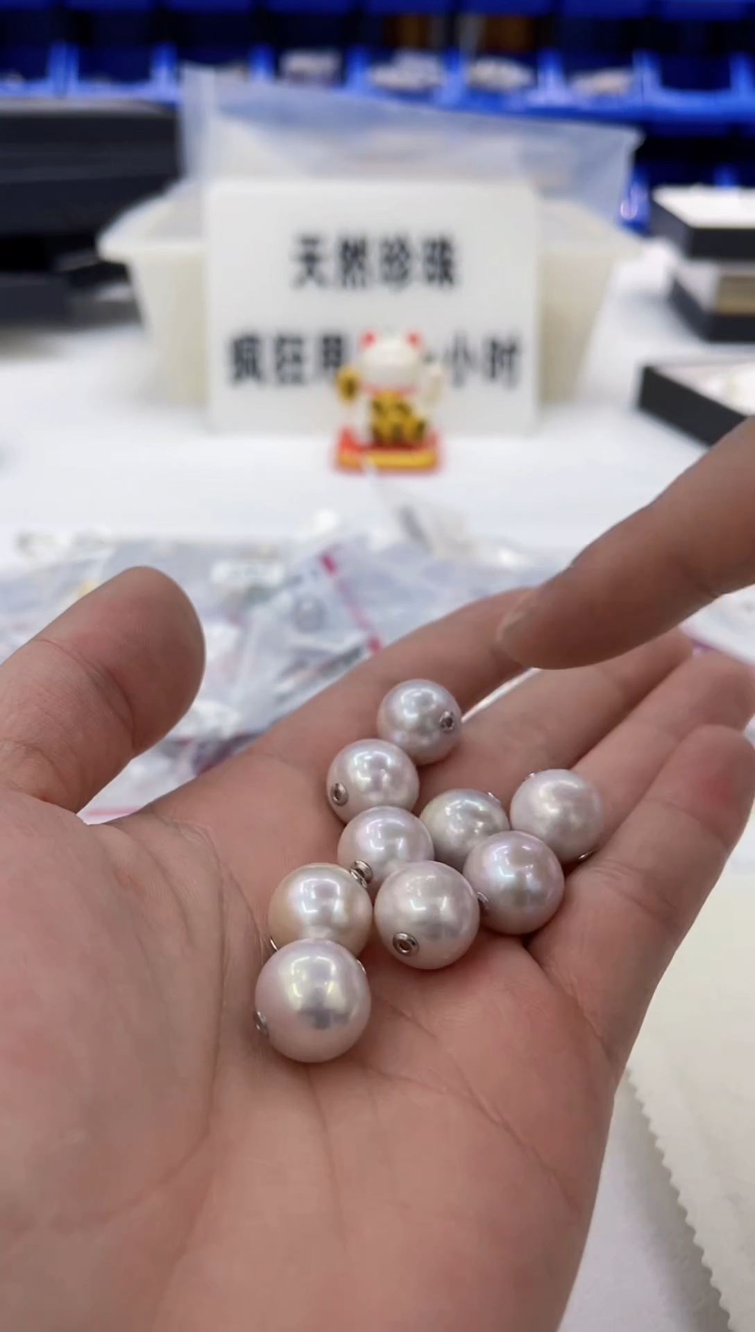 颈饰银S925镶嵌淡水珍珠 
