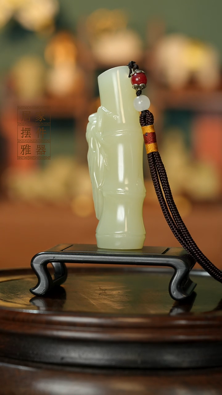 玉《知足常乐》摆件