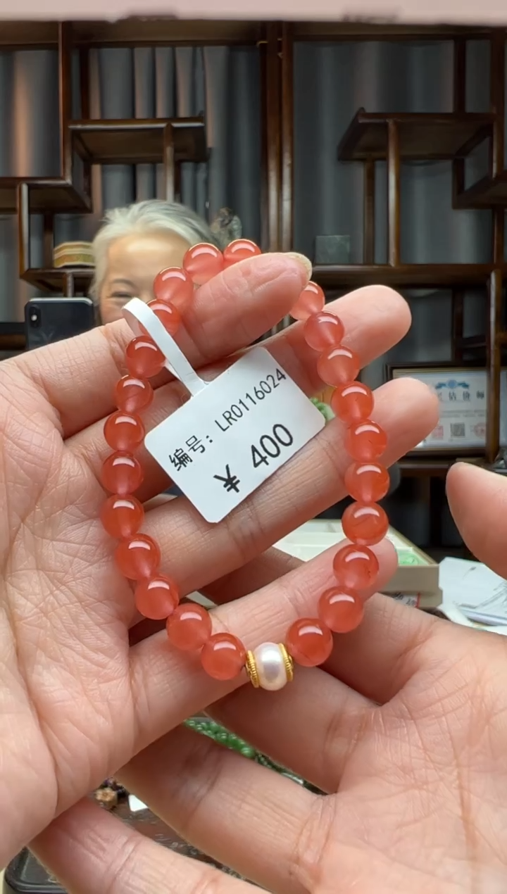 【闪购商品】南红玛瑙颈饰未镶嵌手串  卡8