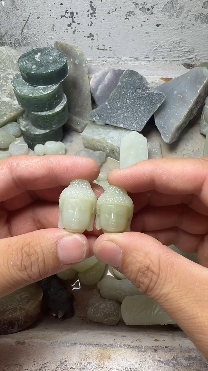 吊坠(不含链)未镶嵌和田玉佛头小