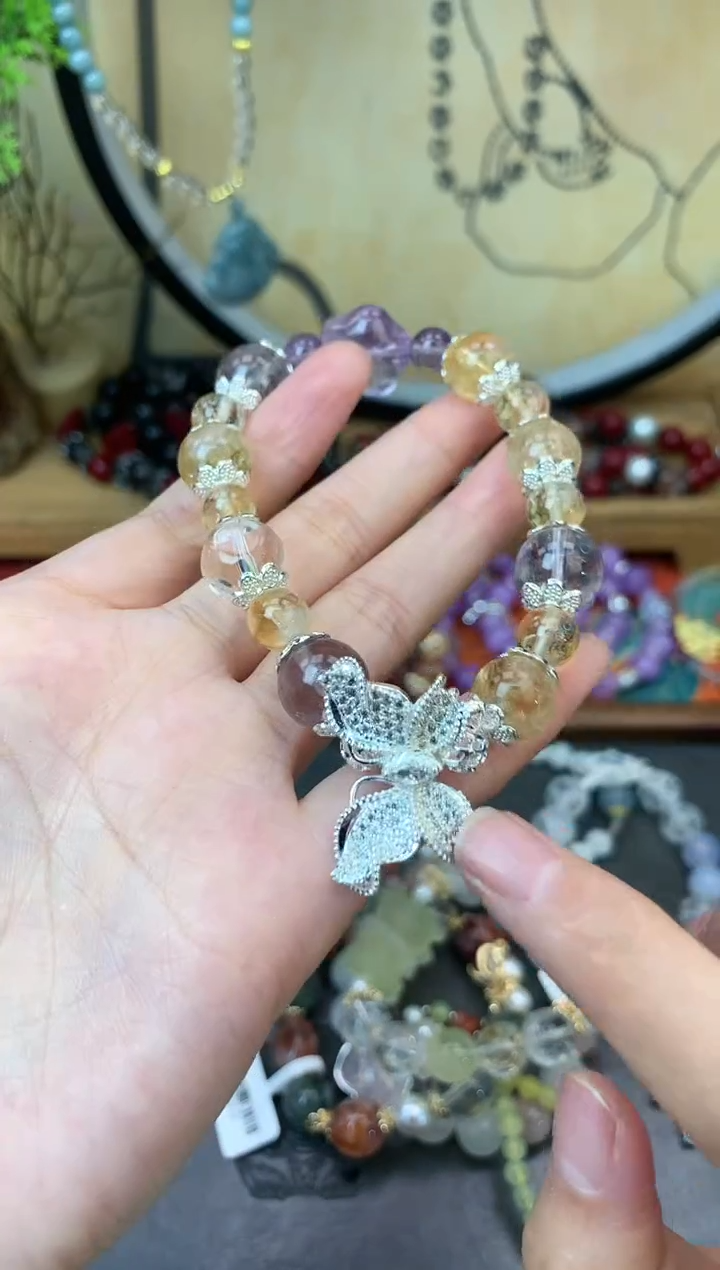 【闪购商品】黄晶手链未镶嵌1366手串