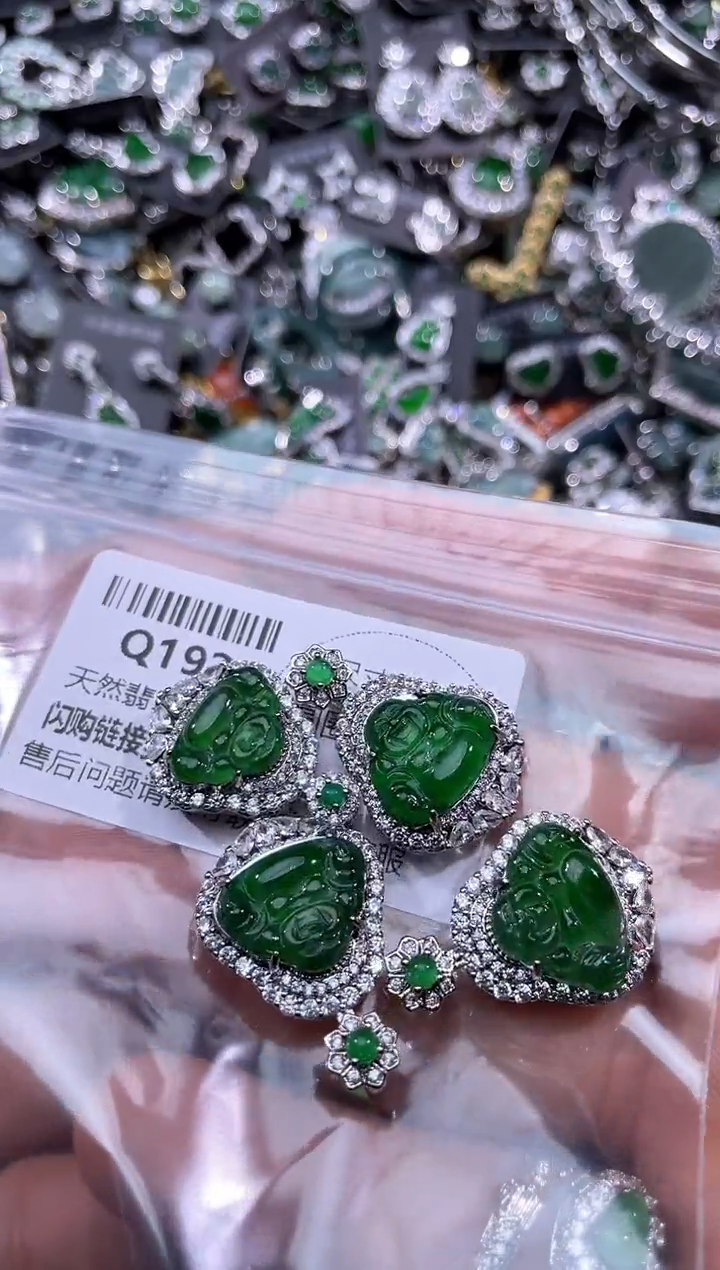 【闪购商品】翡翠颈饰未镶嵌Q192多样性发其一