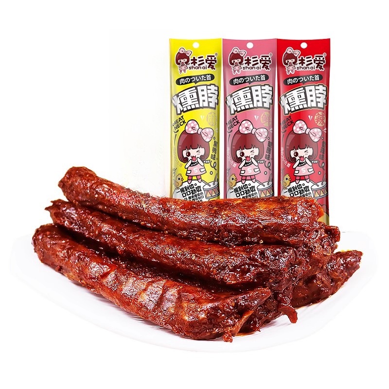 【复制单】【氮气烤脖】糖醋香辣黑鸭味氮气烤脖休闲零食