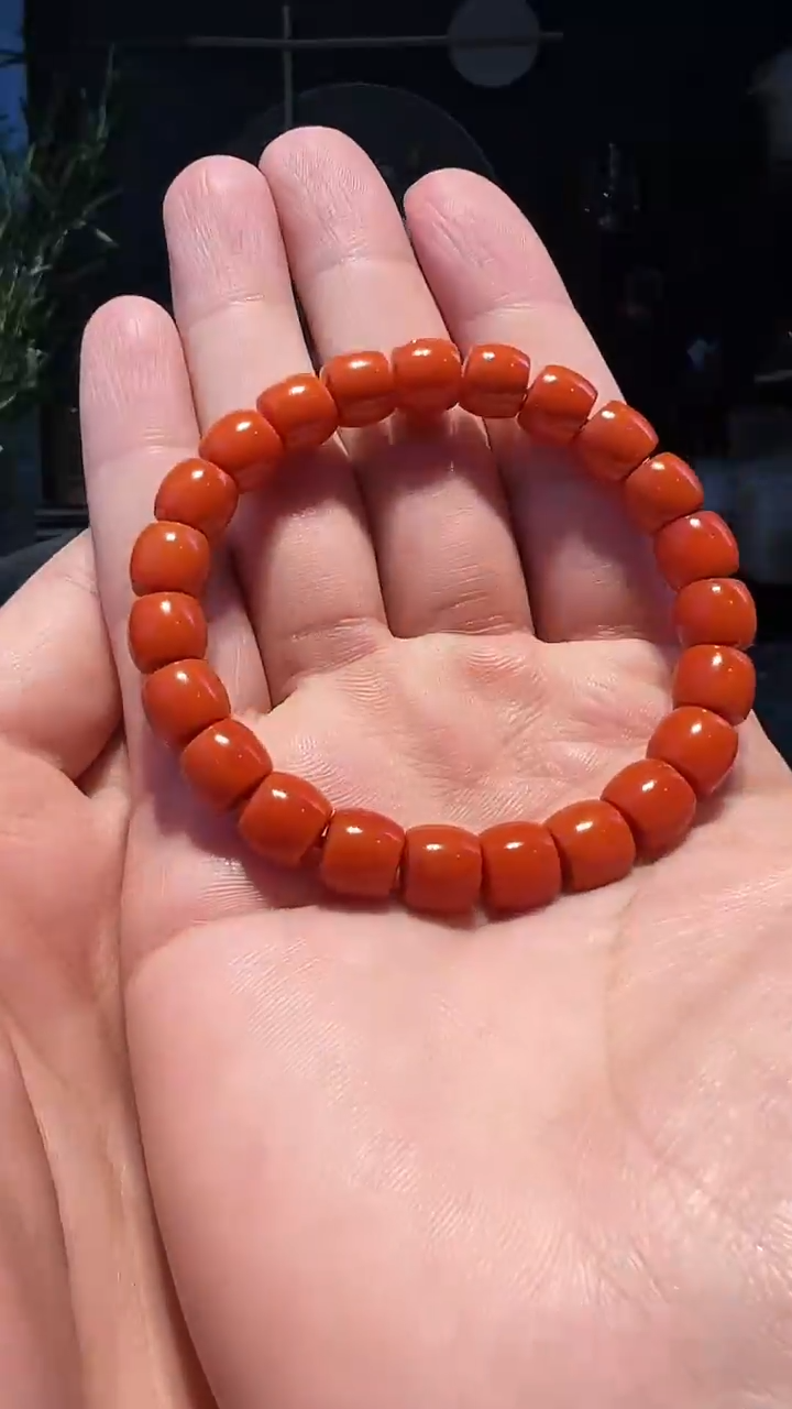 【闪购商品】南红玛瑙手串未镶嵌9+直切