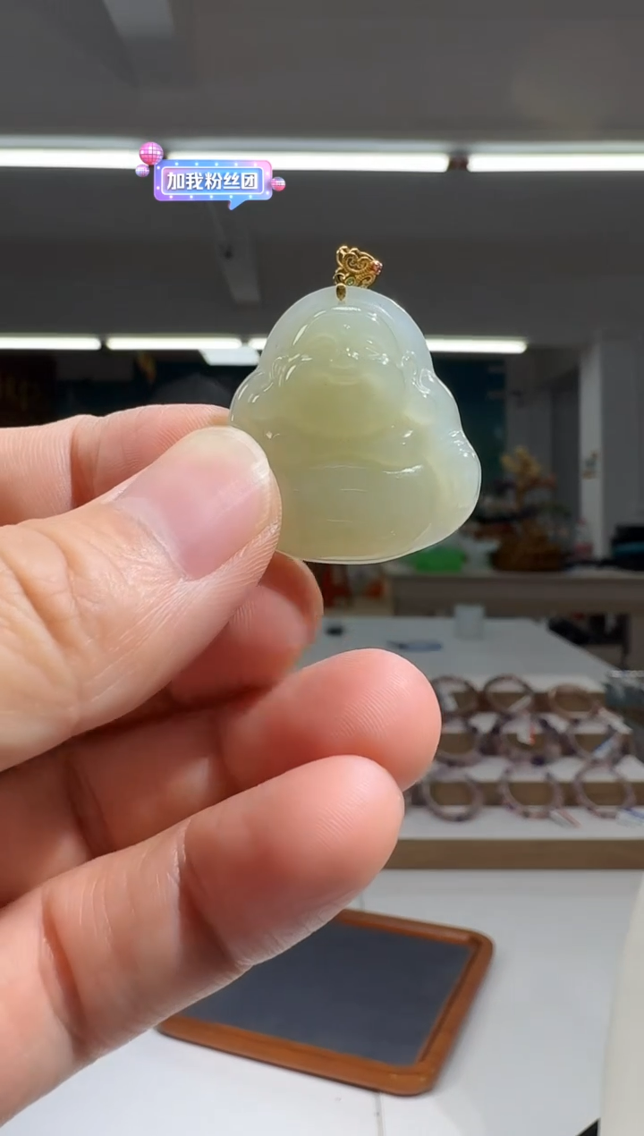 和田玉未镶嵌吊坠(不含链)【JQ】 和田玉佛公吊坠（多样性发其一）