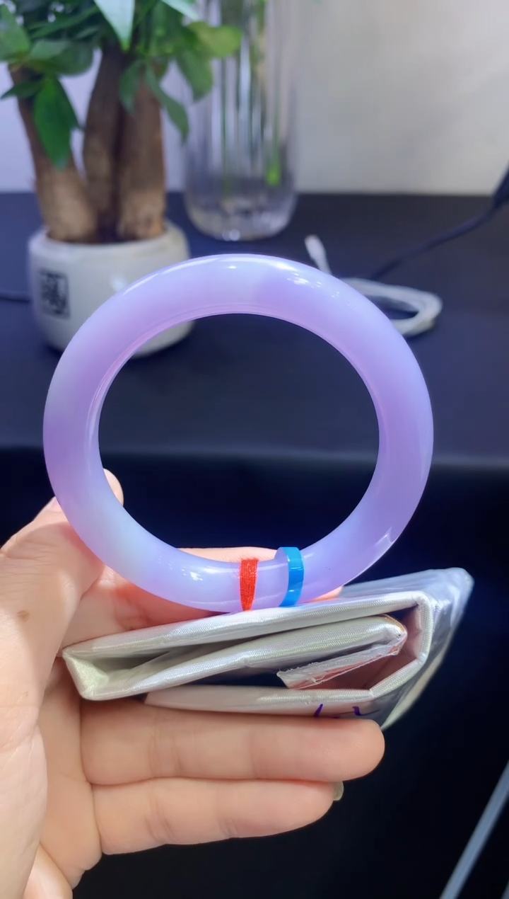 未镶嵌手镯翡翠翡翠手镯圈口53.3-t118手镯定金2万卖价8.5万