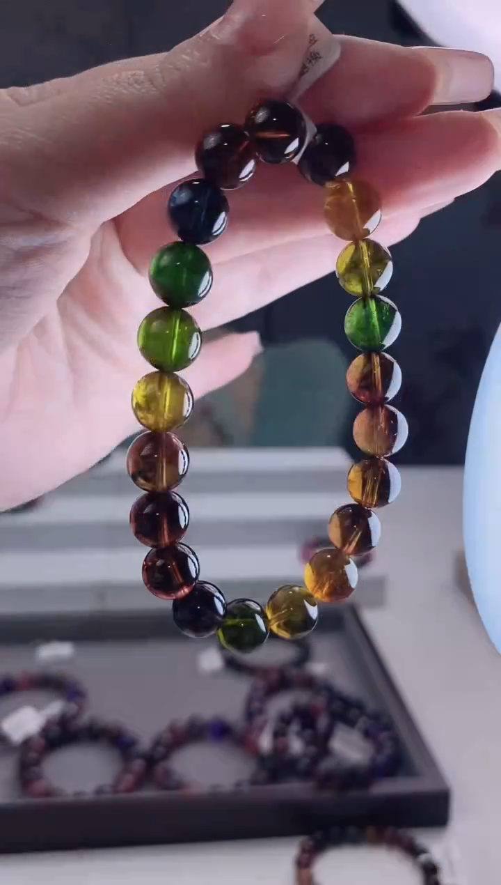 【闪购商品】碧玺手链未镶嵌9.5mm多人多样性发其一