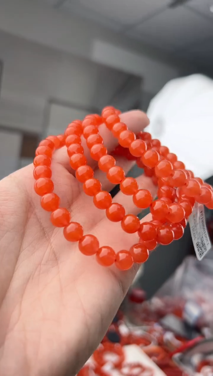 【闪购商品】南红玛瑙多圈未镶嵌@T07321@8MM