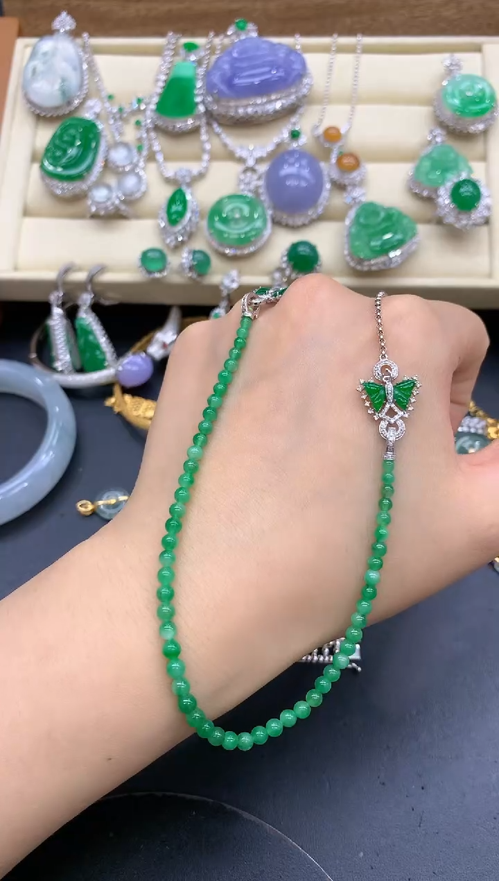 【闪购商品】翡翠颈饰18K金镶嵌559-中国好珍宝