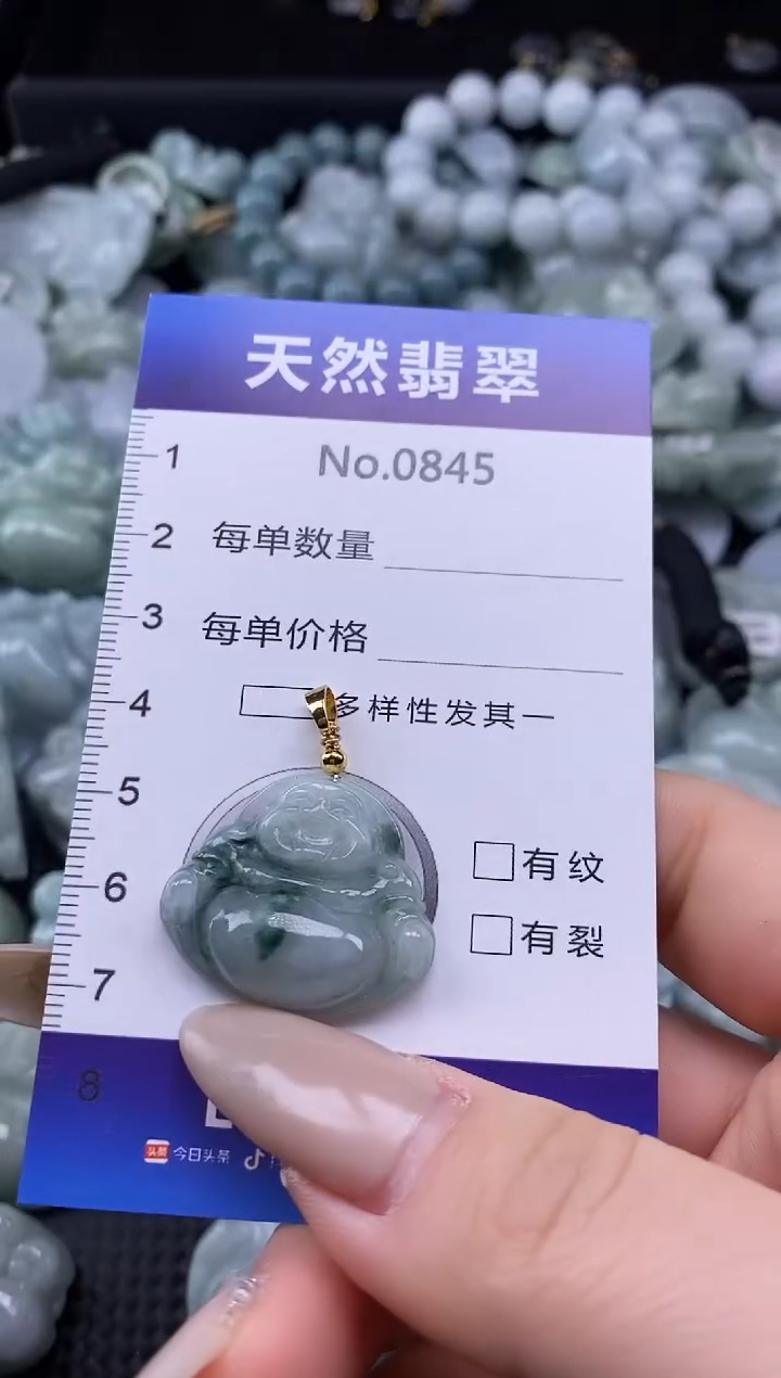 【闪购商品】翡翠颈饰未镶嵌缅甸A货翡翠0845