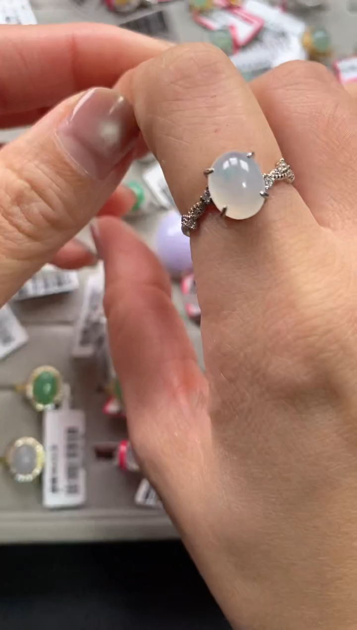 【闪购商品】翡翠戒指银S925镶嵌11111--2