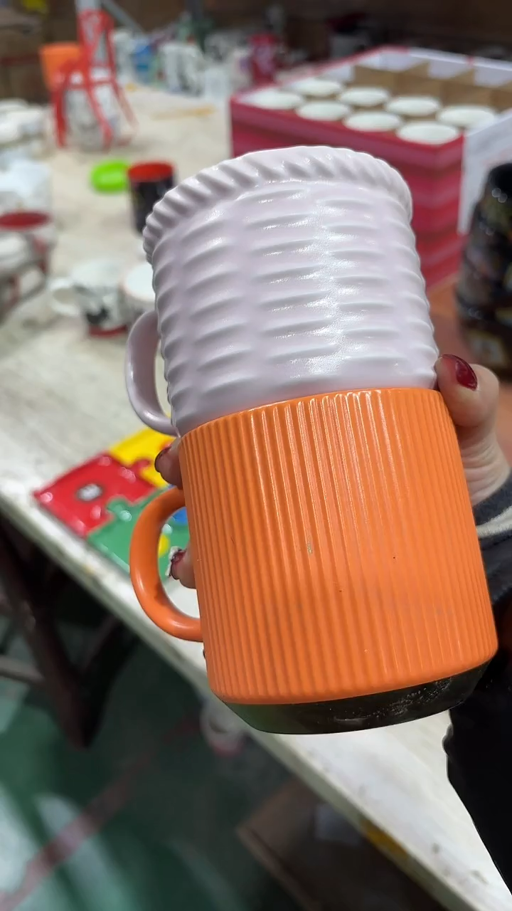 陶瓷手柄款家湖高温陶瓷杯 微瑕