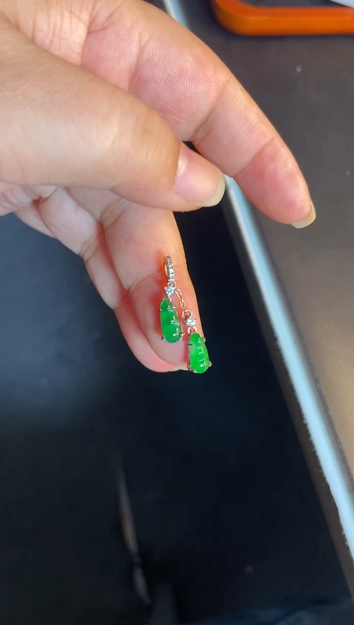 吊坠(不含链)银S925镶嵌翡翠1