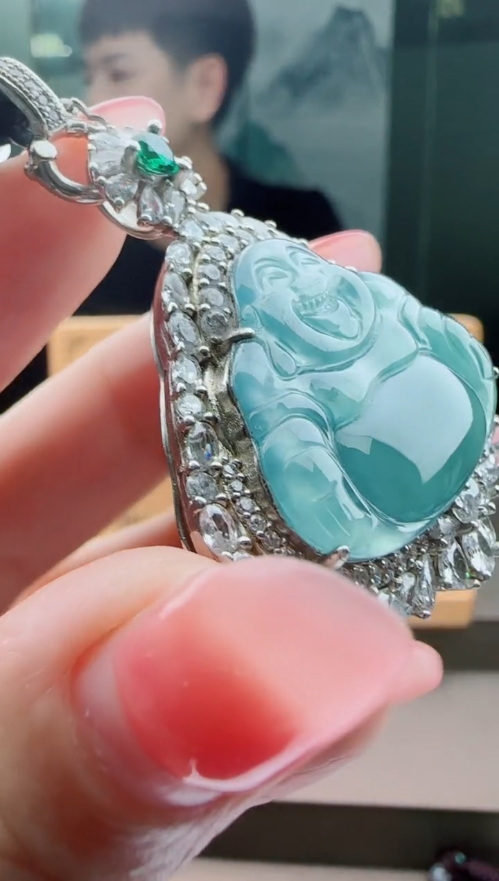 【闪购商品】翡翠颈饰银S925镶嵌多样式发货一件发货