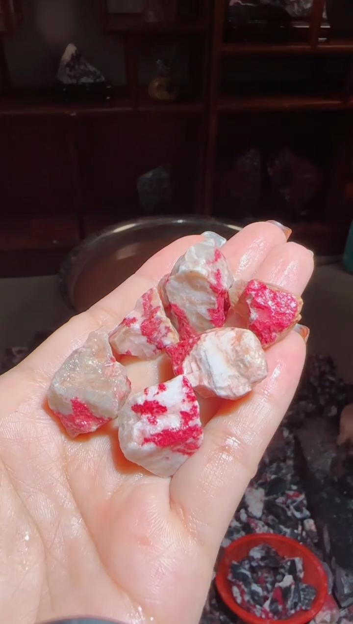 天然辰砂朱砂毛料5