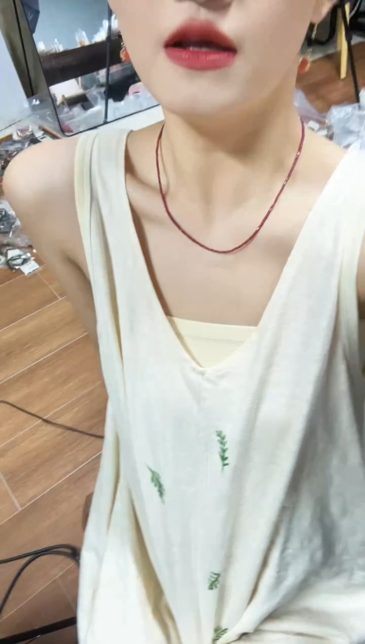 银S925镶嵌颈饰石榴石石榴石钻面链