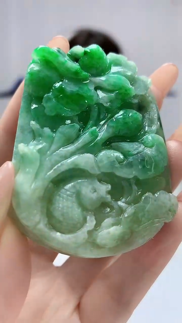 【闪购商品】定制翡翠未镶嵌4829DD-毛货挂件15