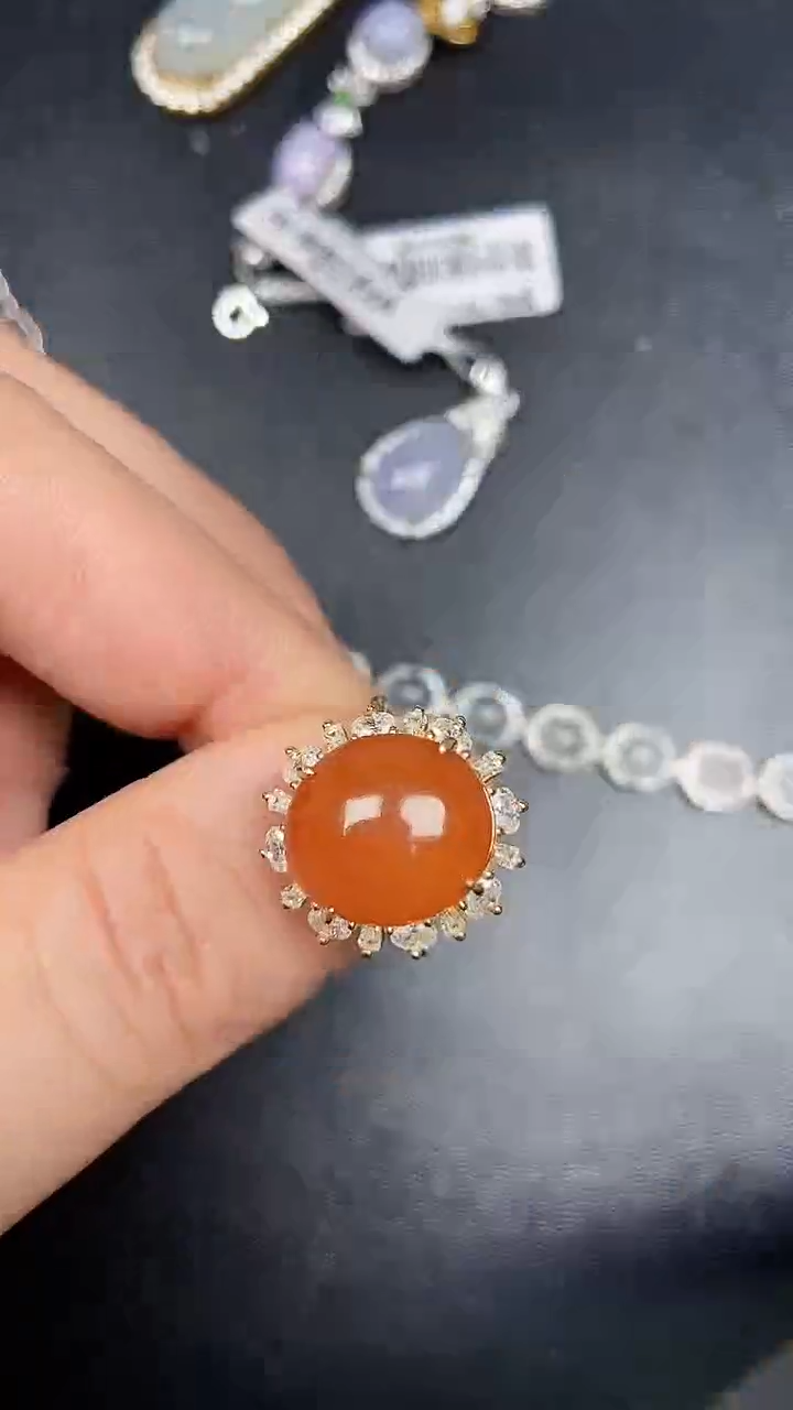 银S925镶嵌戒指翡翠1620