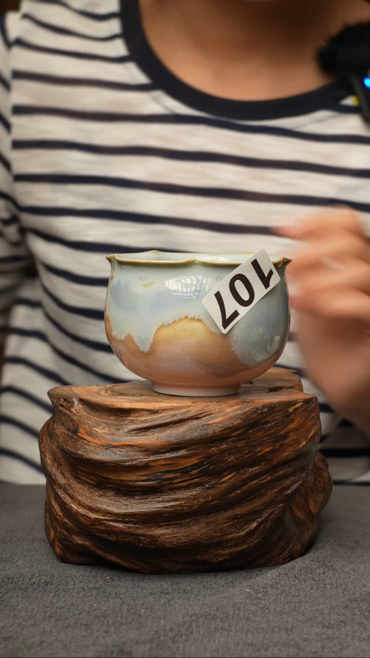 杯子107景德镇手创颜色釉杯（食品级）微瑕