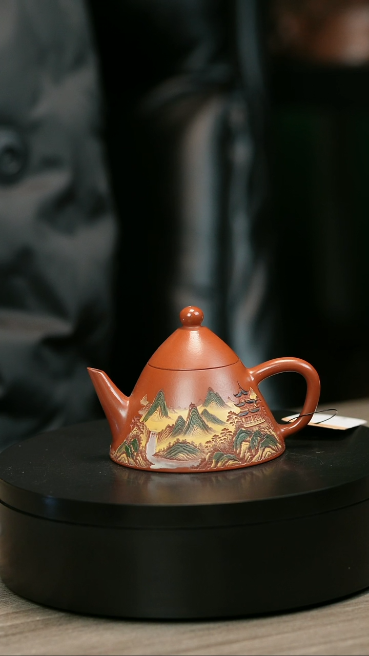 茶壶紫砂君****）H2216赵翠红彩绘翁帽