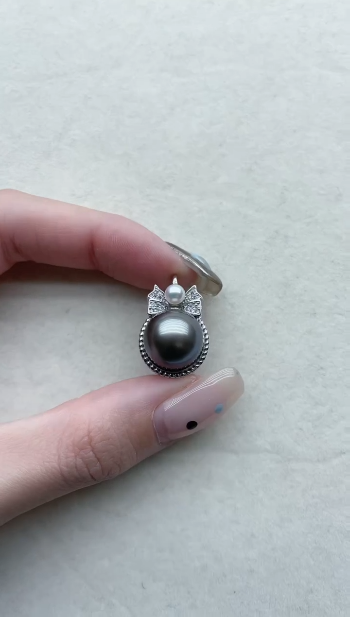 【闪购商品】海水珍珠吊坠银S925镶嵌Y40