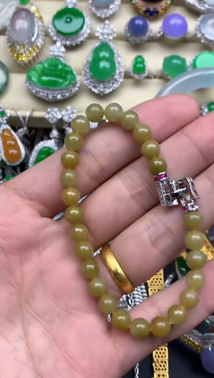 【闪购商品】翡翠手串未镶嵌40--中国好珍宝