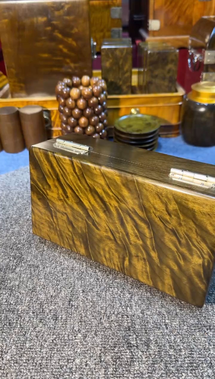 【闪购商品】乌木类成套家具 精品经典阴沉乌木首饰盒Y41