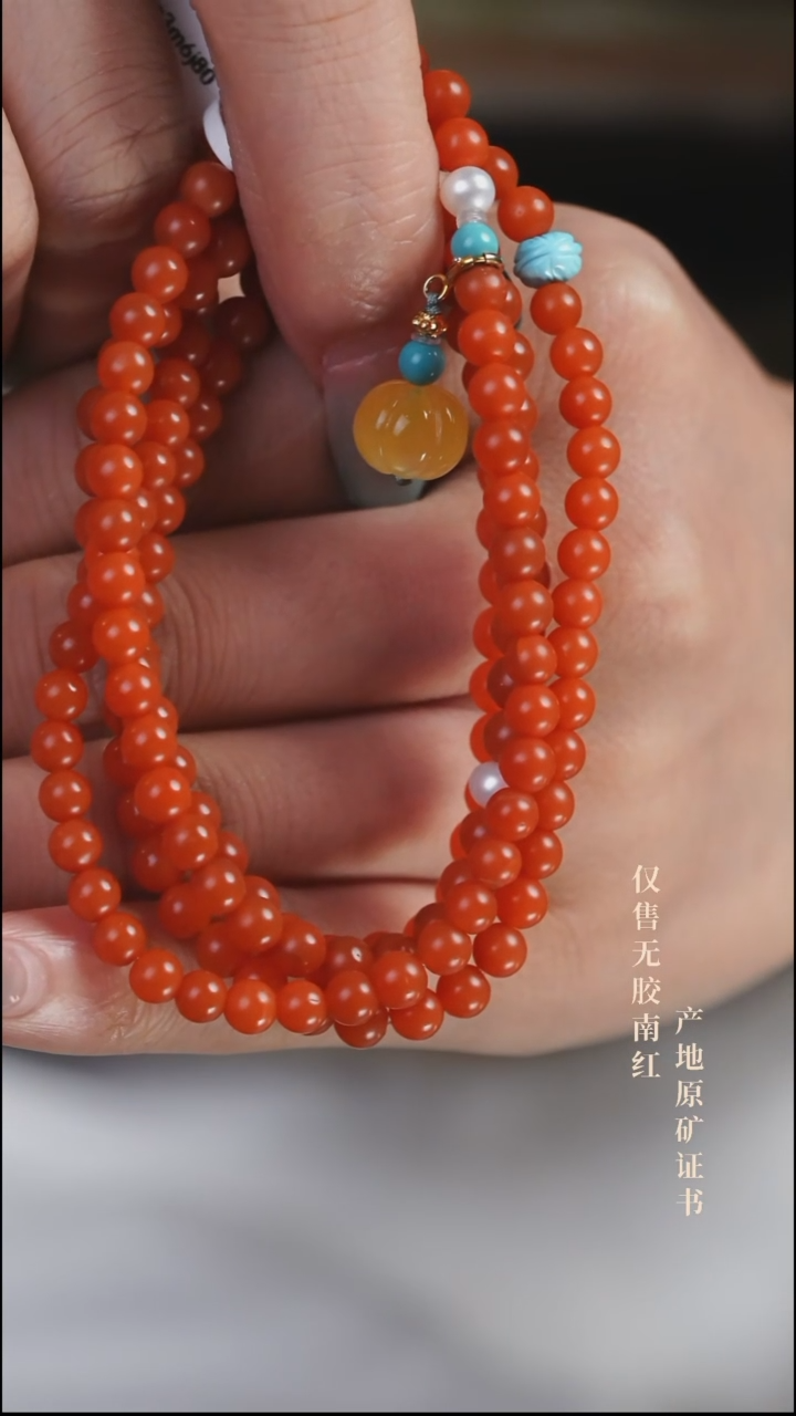 未镶嵌手串南红玛瑙绾设计@@SJL2053A
