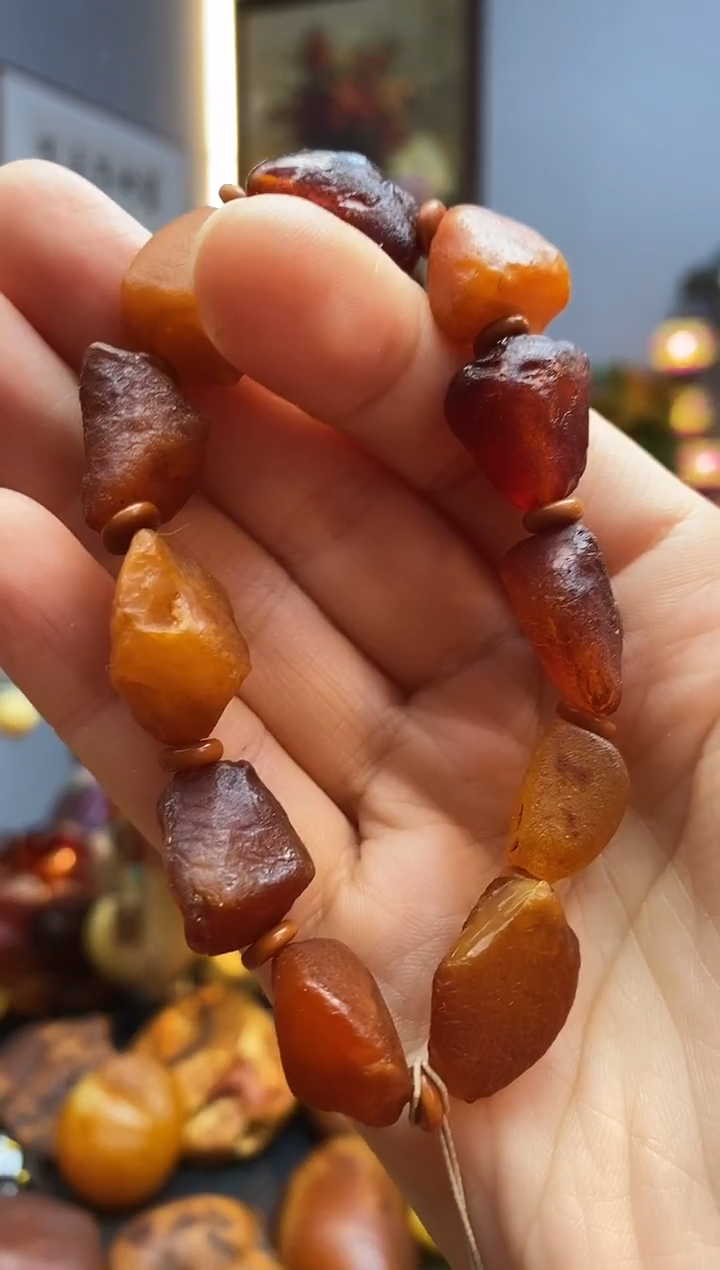 手链琥珀未镶嵌手串
