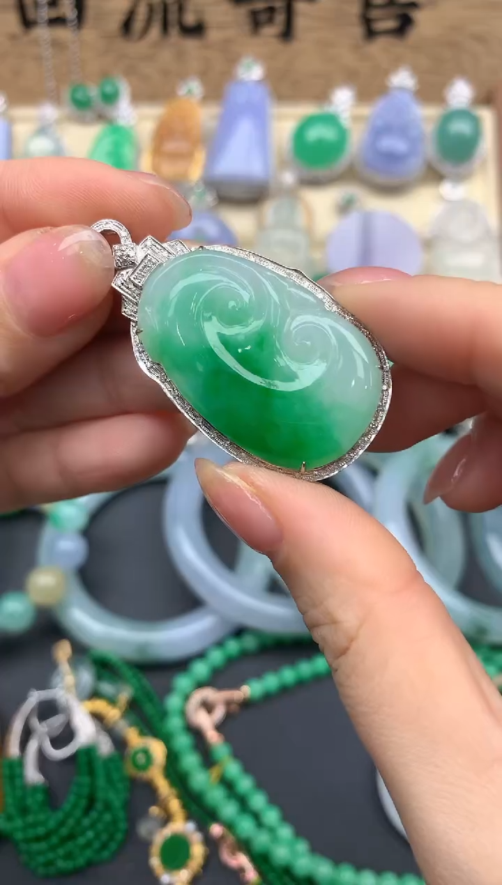 【闪购商品】翡翠颈饰18K金镶嵌198-中国好珍宝