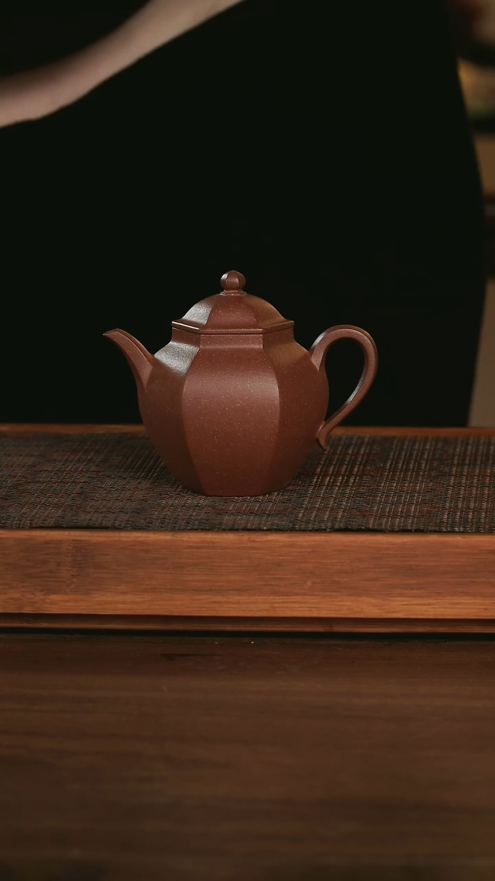 【闪购商品】紫砂茶壶 六方秋水 宝山降坡泥  