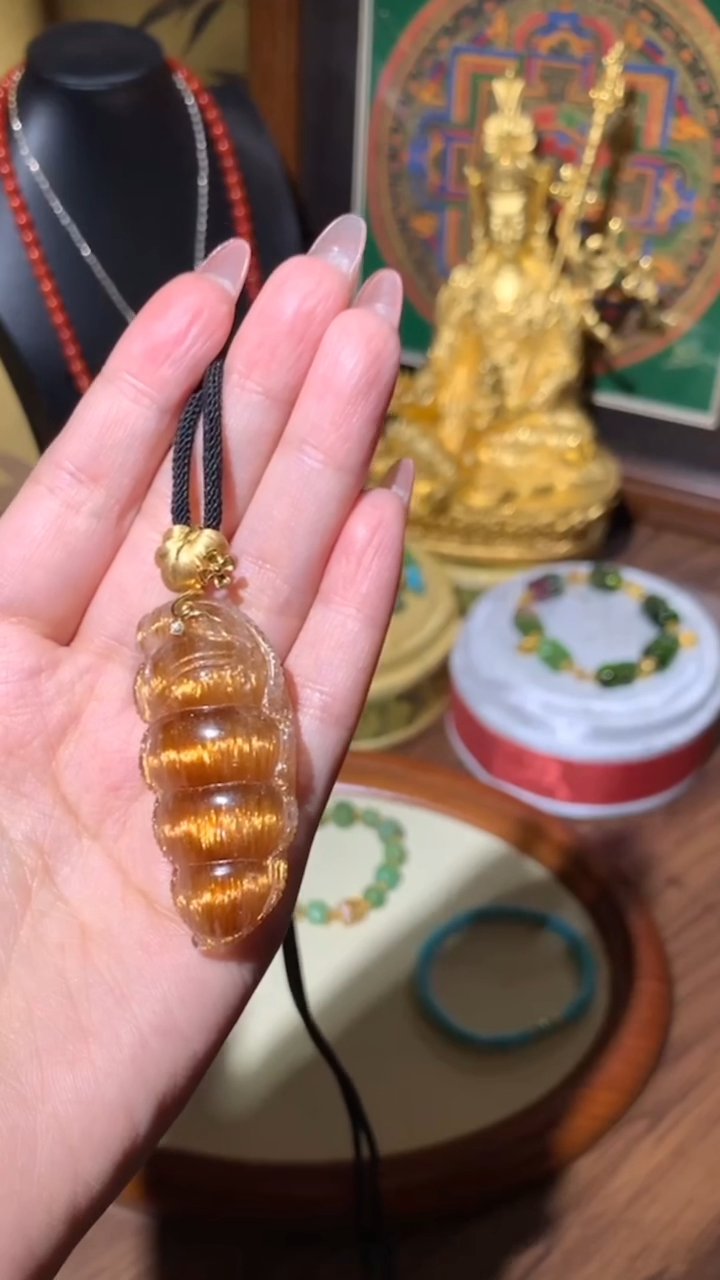 【闪购商品】水晶吊坠(不含链)18K金镶嵌吊坠