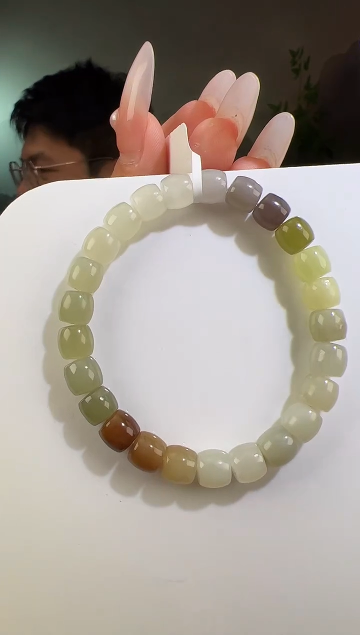 【闪购商品】和田玉手串未镶嵌手串 带包容 p