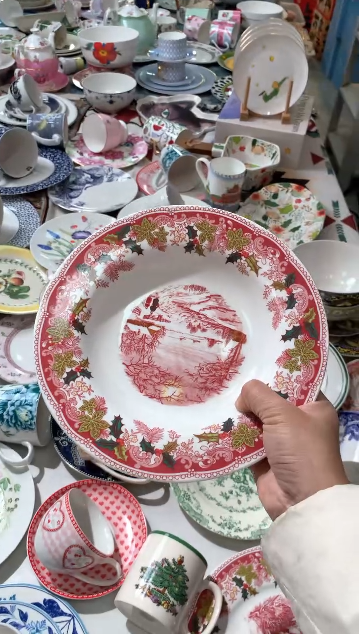 【闪购商品】瓷片陶瓷原单CC484餐具1个汤盘