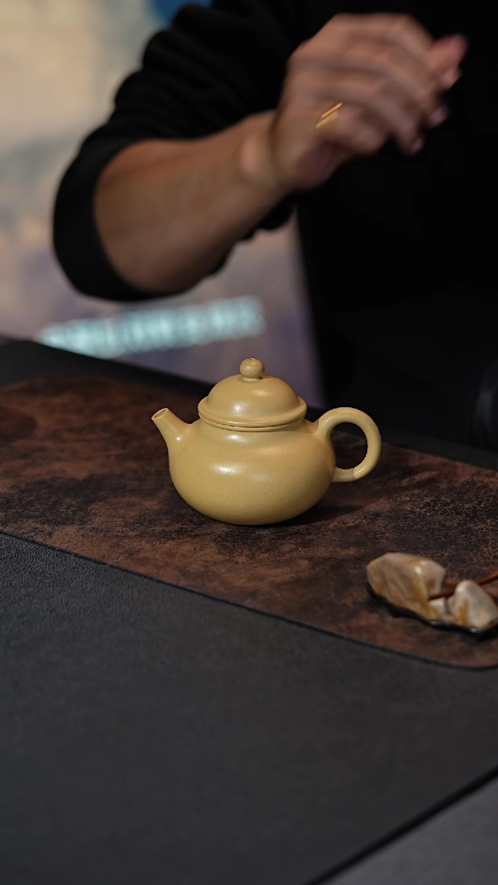 【闪购商品】紫砂茶壶容天  徐伟辉 本绿 200cc