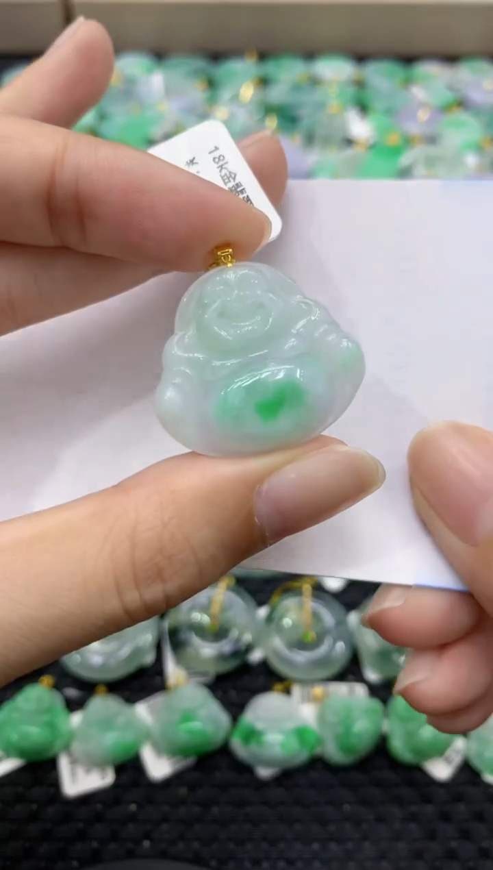 颈饰未镶嵌翡翠天然缅甸翡翠A货