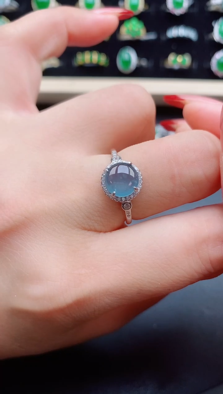 【闪购商品】翡翠戒指银S925镶嵌321321