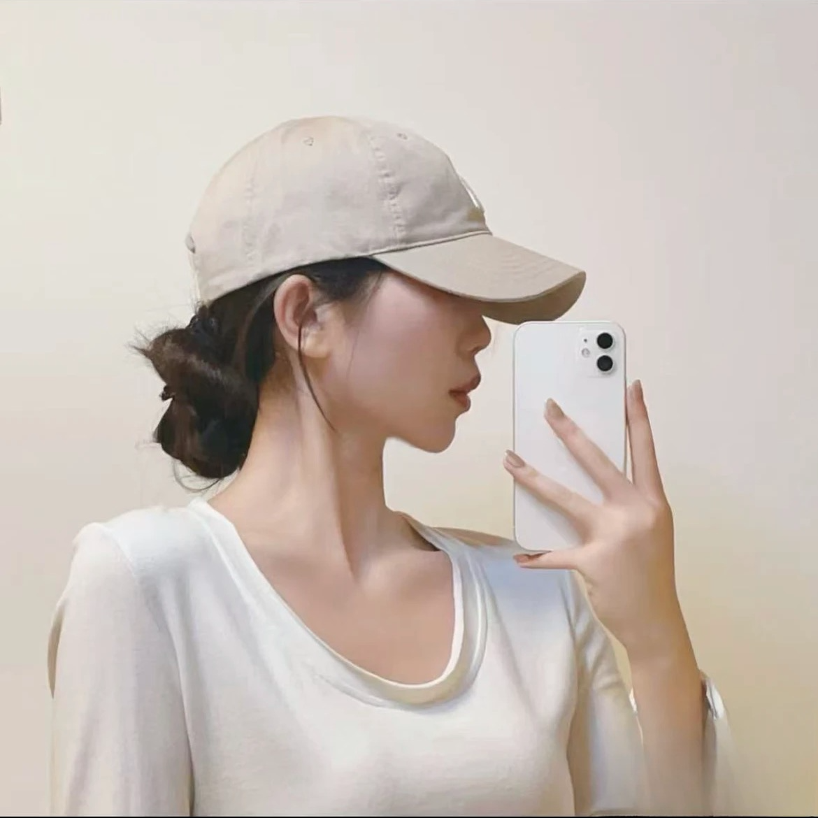 韩式遮阳帽棒球帽男女小标帽子LA软顶春夏鸭舌帽百搭CP6CP7情侣