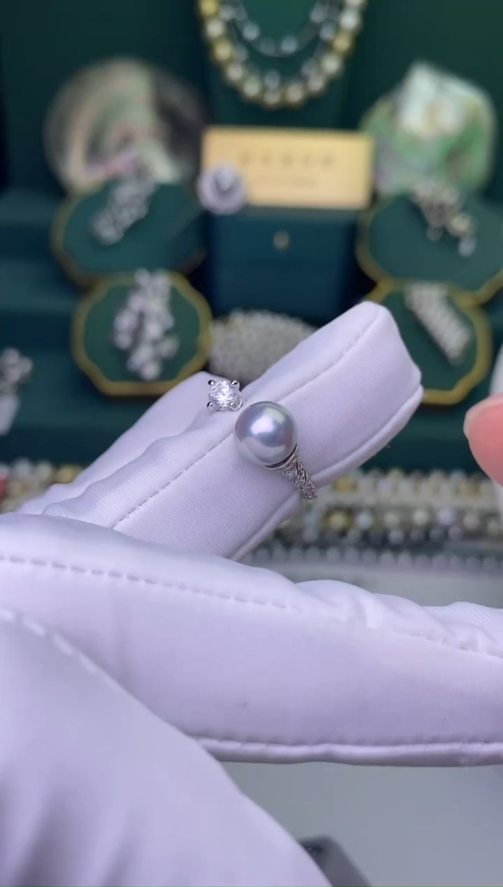 【闪购商品】海水珍珠手绳银S925镶嵌8