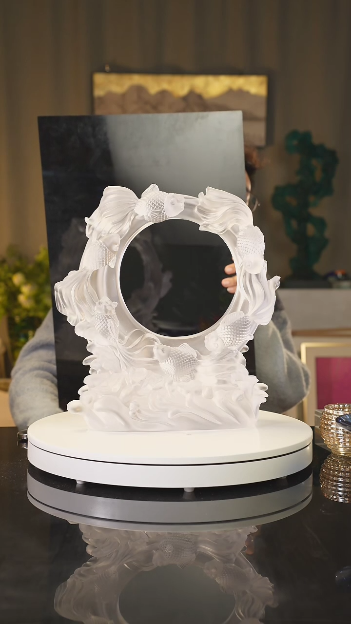 【闪购商品】雅致水晶陶瓷瓷片艺术摆件礼品
