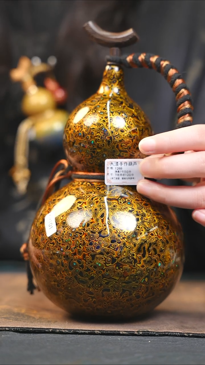 【闪购商品】YH101漆艺酒葫芦不包手串及旋转底座